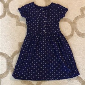 Sweet knit dress with floral pattern